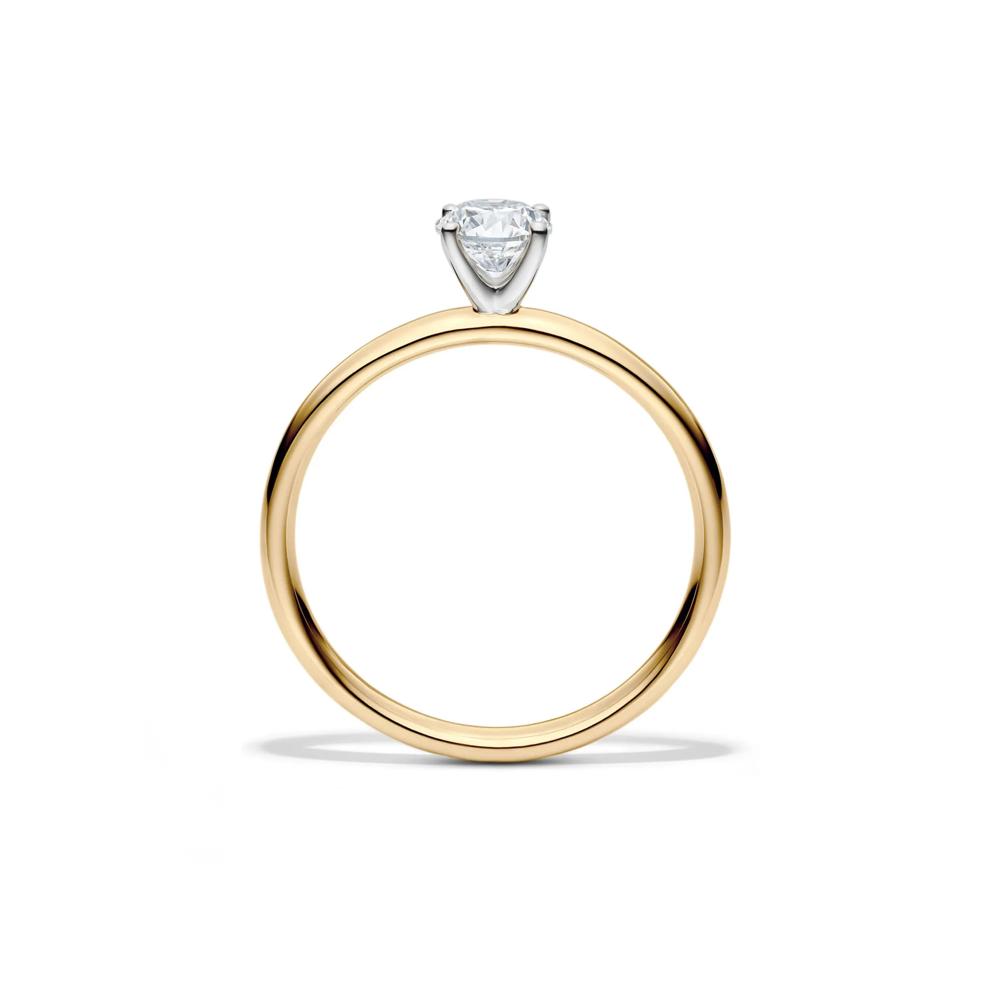 Diamond Round Brilliant Cut Solitaire Engagement Ring in 14K Yellow Gold (1/2 ct.) – Image 2 of 5