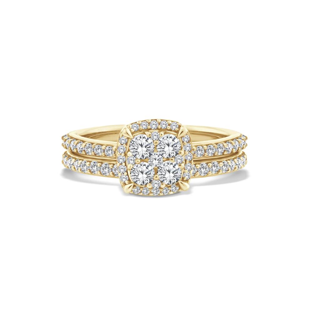 Diamond Composite Engagement Set in 10K Yellow Gold (1 ct. tw.) – Image 1 of 6