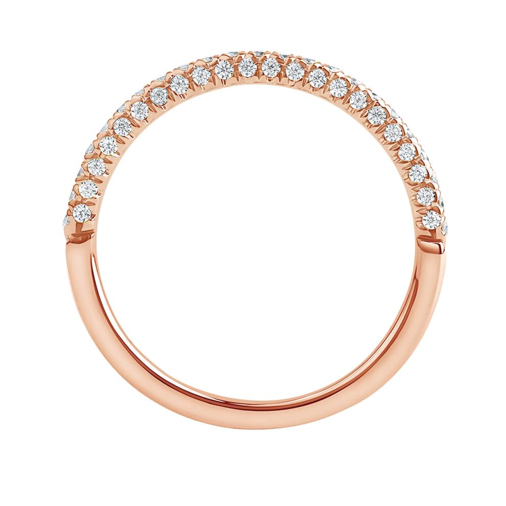 Brooke Lab Grown Diamond Brooke Wedding Band in 14K Rose Gold (3/8 ct. tw.) – Image 2 of 4
