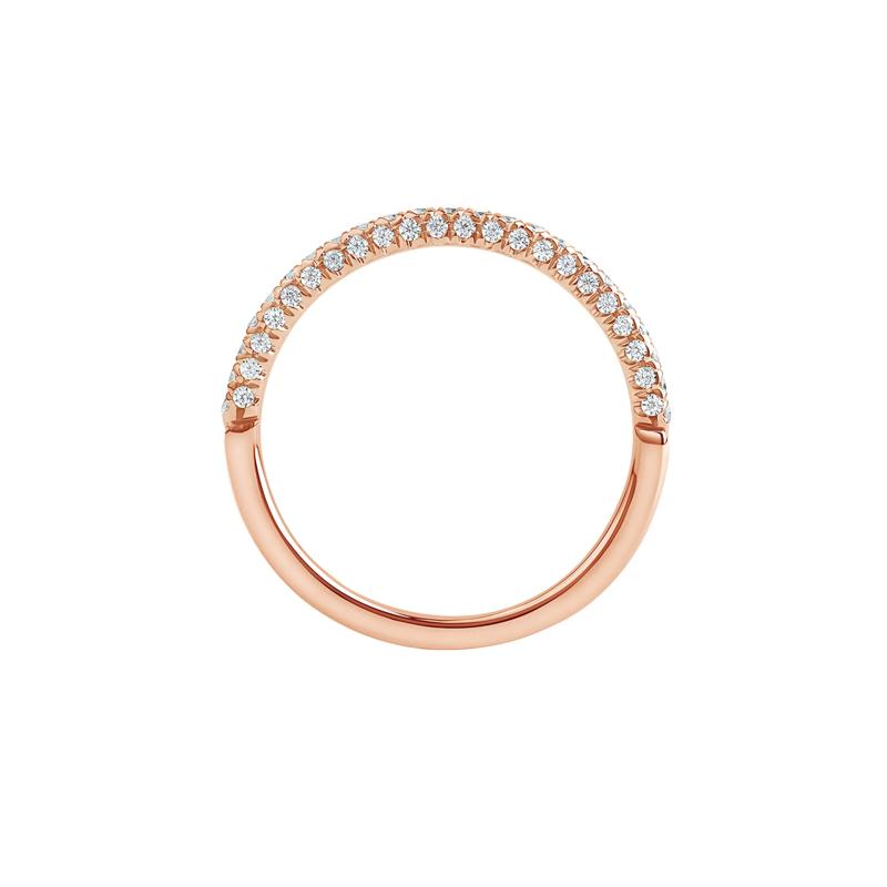 Brooke Lab Grown Diamond Brooke Wedding Band in 14K Rose Gold &#40;3/8 ct. tw.&#41; – Image 2 of 4