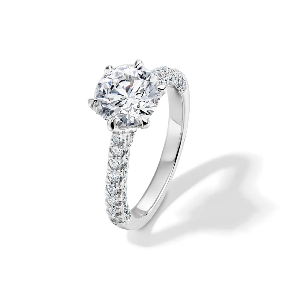 Suri Lab Grown Diamond Limited Edition Engagement Ring in Platinum (3 ct. tw.) – Image 4 of 4