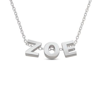 Personalized Bubble Letter Necklace