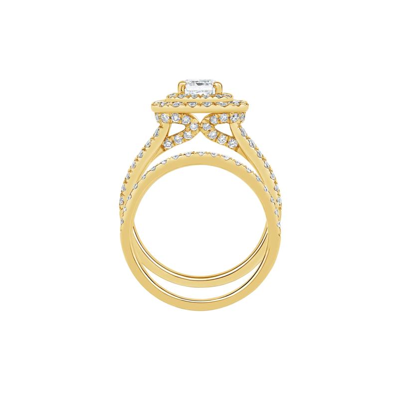 Samantha Lab Grown Diamond Engagement Set in 14K Yellow Gold &#40;3 ct. tw.&#41; – Image 2 of 4