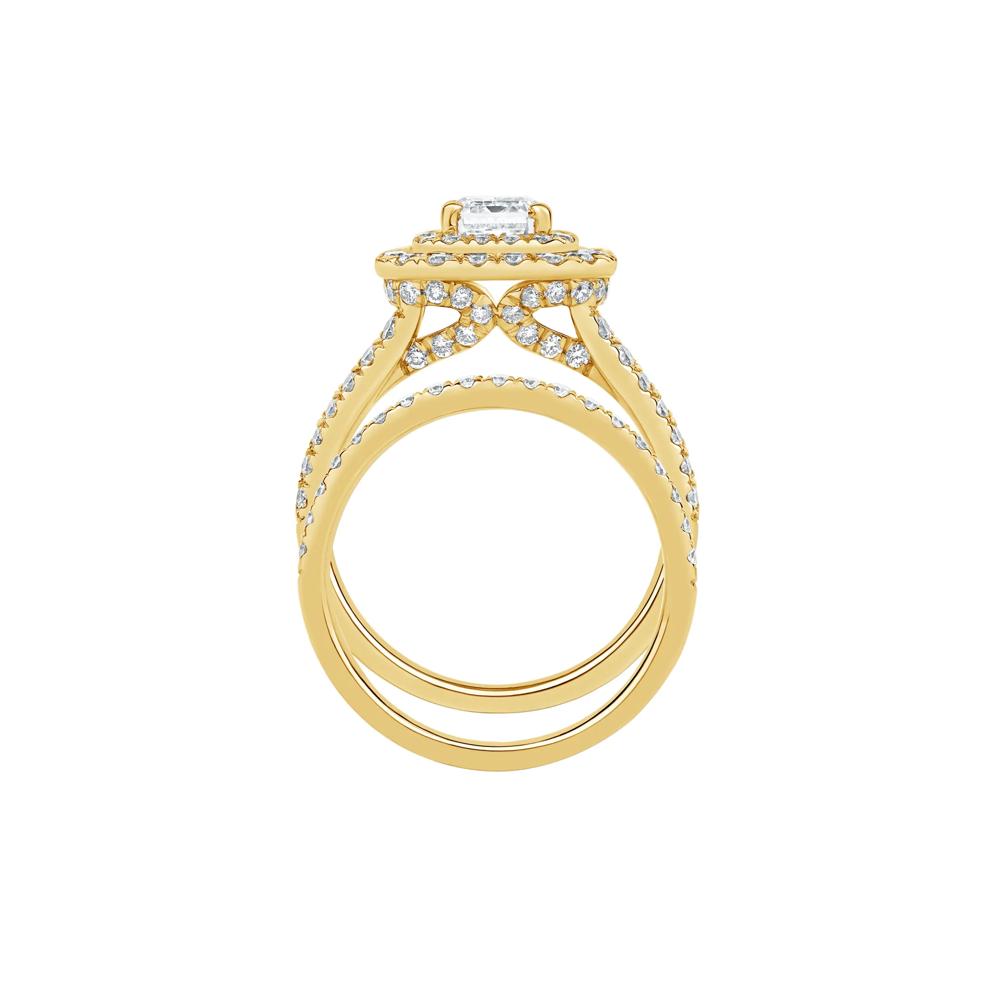Samantha Lab Grown Diamond Engagement Set in 14K Yellow Gold (3 ct. tw.) – Image 2 of 4