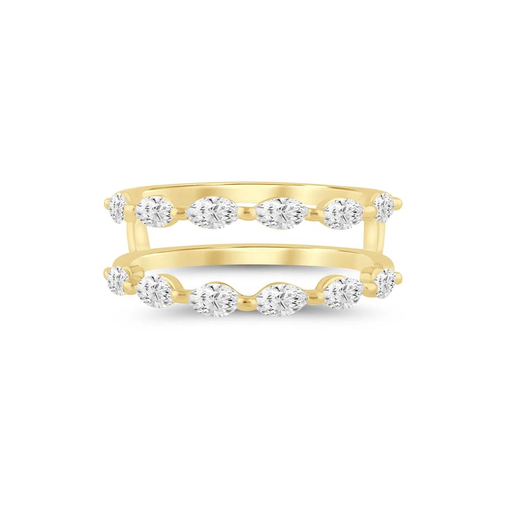 Lab Grown Diamond Marquise-Cut Ring Insert in 14K Yellow Gold (1 ct. tw.) – Image 1 of 3