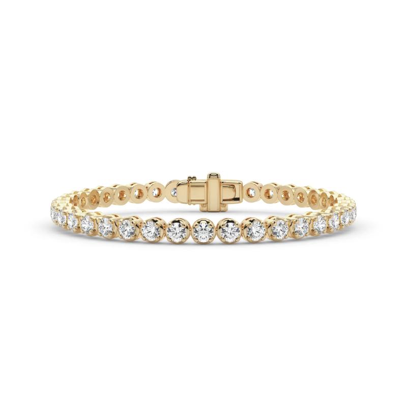Lab Grown Diamond Tennis Bracelet in 14K Yellow Gold &#40;8 5/8 ct. tw.&#41; – Image 1 of 4