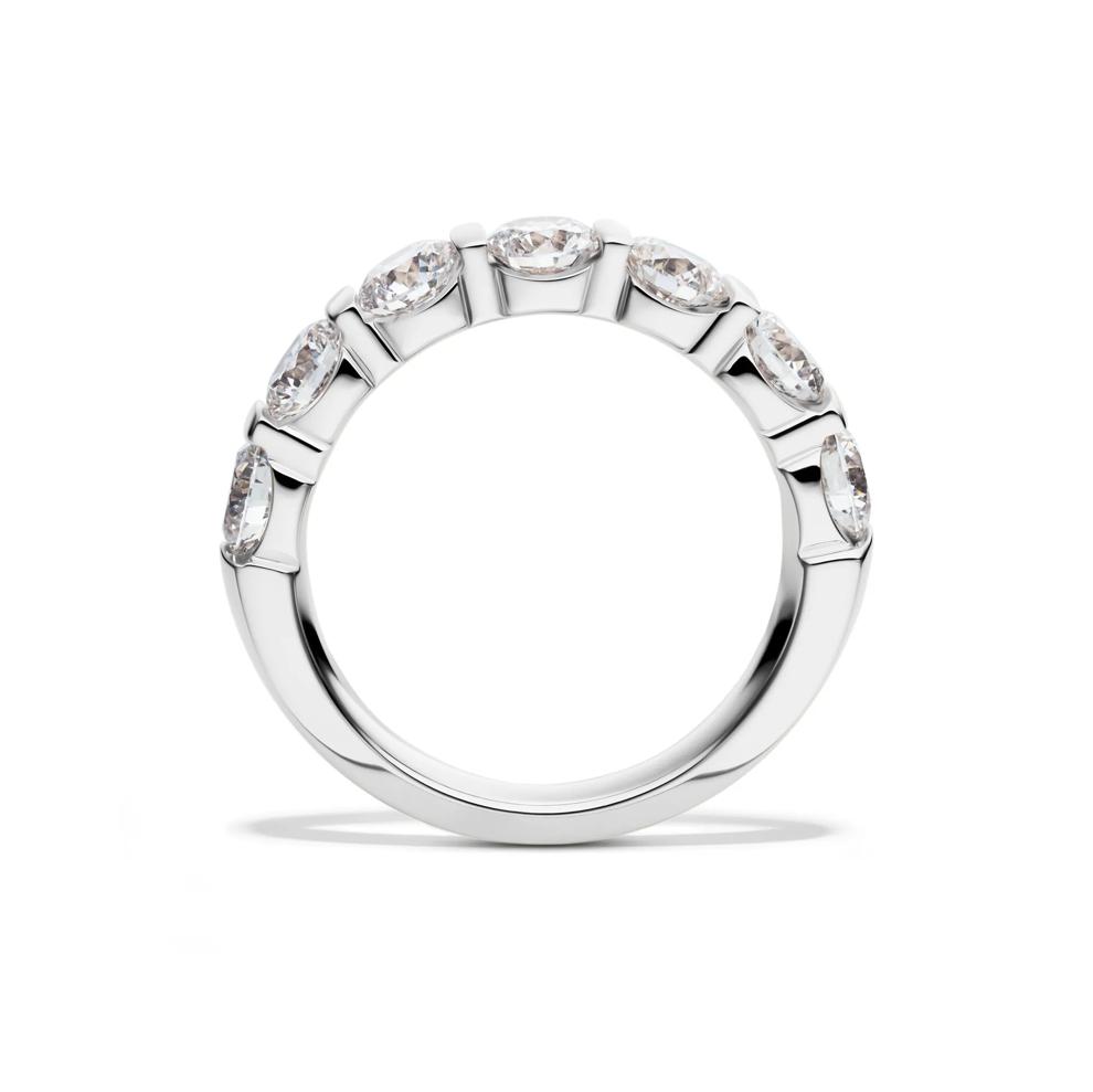 Lab Grown Diamond Bar Set Band in 14K White Gold (2 ct. tw.) – Image 2 of 4