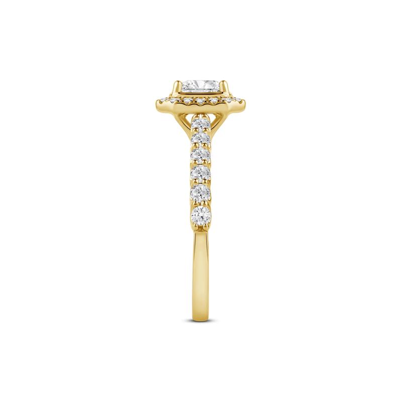Radiant-Cut Diamond Engagement Ring in 14K Yellow Gold &#40;1 ct. tw.&#41; – Image 3 of 4