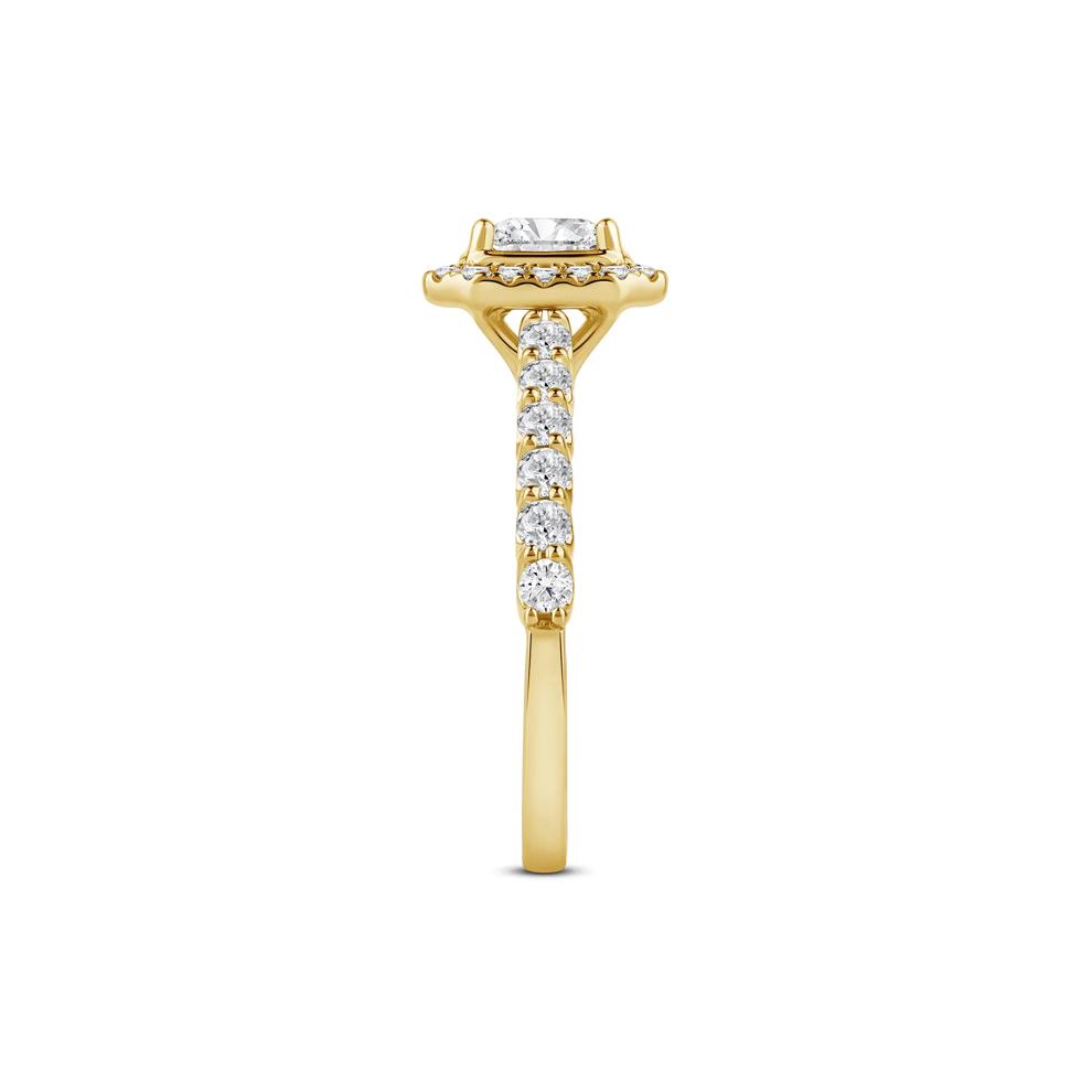 Radiant-Cut Diamond Engagement Ring in 14K Yellow Gold (1 ct. tw.) – Image 3 of 4