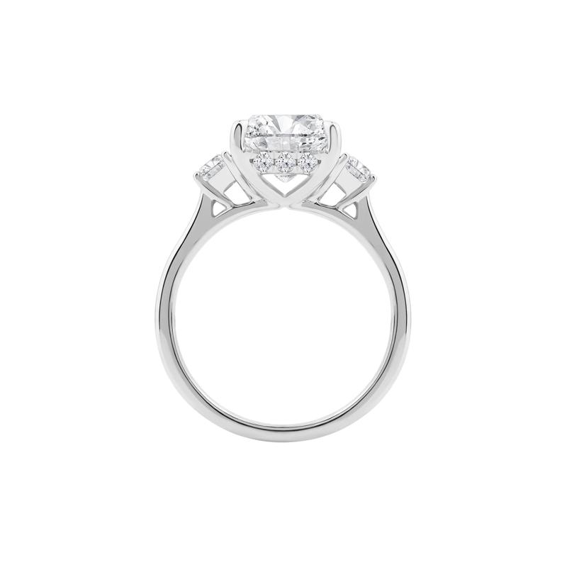 Bunny Lab Grown Diamond Asscher-Cut Engagement Ring in Platinum &#40;4 1/2 ct. tw.&#41; – Image 2 of 4