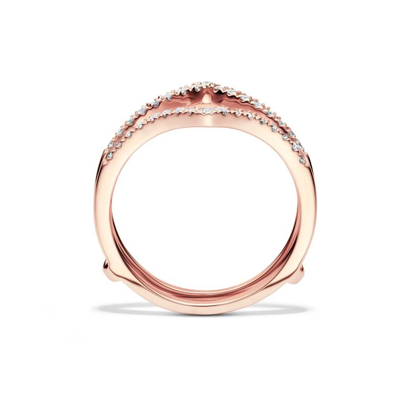 Diamond Chevron Insert in 10K Rose Gold &#40;1/5 ct. tw.&#41; – Image 2 of 4
