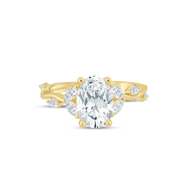 Oval Lab Grown Diamond Engagement Ring in 14K Yellow Gold &#40;2 1/3 ct. tw.&#41; – Image 1 of 3