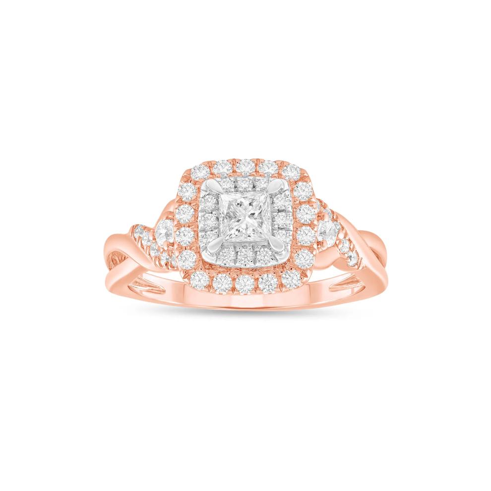 Diamond Engagement Ring in 10K Rose &amp; White Gold (5/8 ct. tw.) – Image 1 of 4