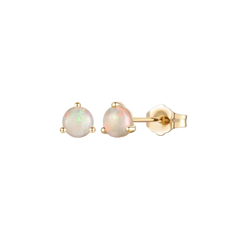 Opal Stud Earrings in 10K Yellow Gold – Image 1 of 1