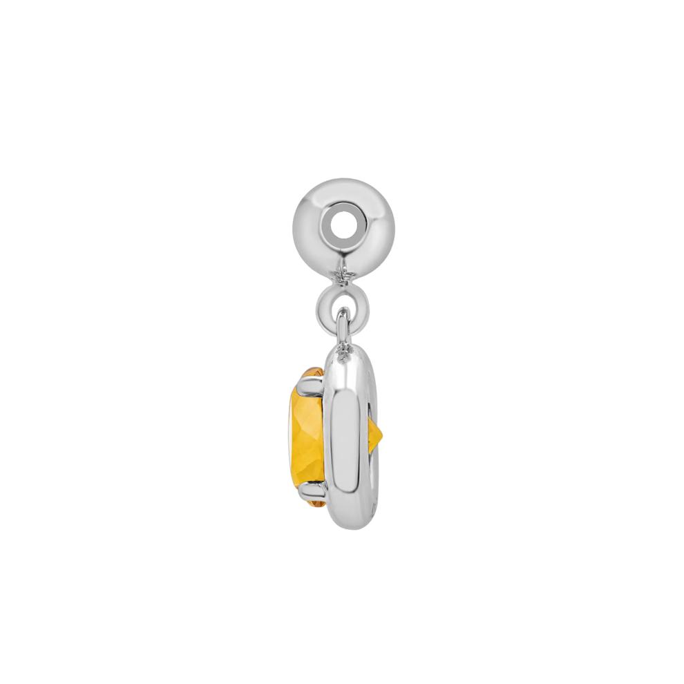 Citrine Birthstone Bead Charm in Sterling Silver – Image 2 of 3