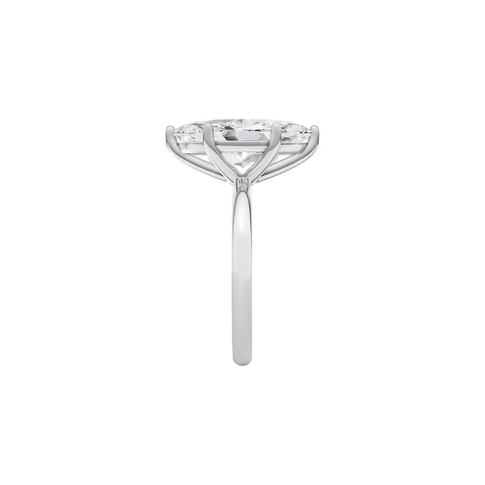 Lab Grown Diamond Marquise Solitaire Engagement Ring in Platinum (4 ct. tw.) – Image 3 of 4