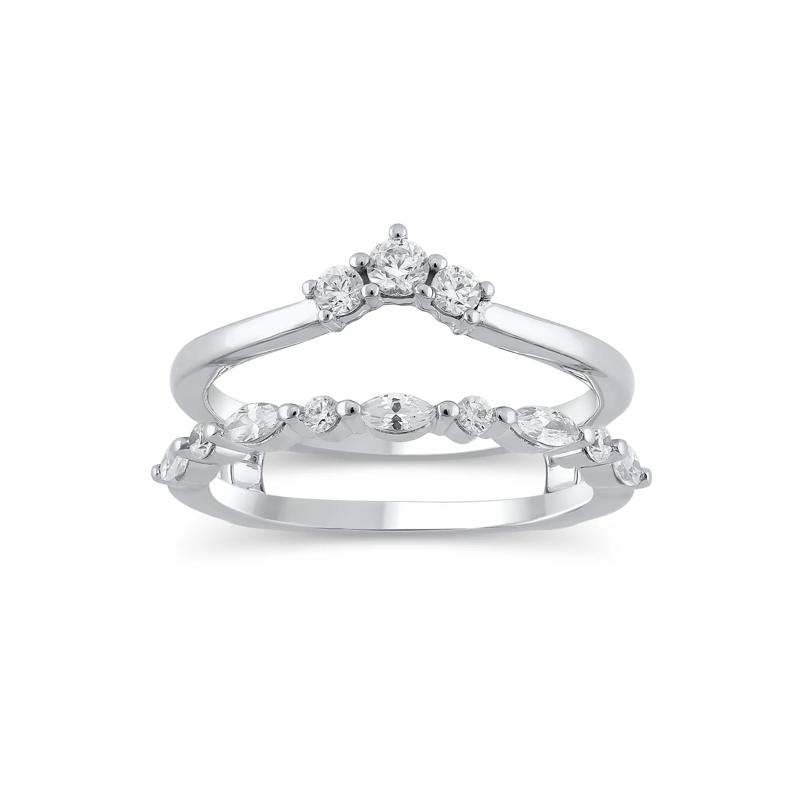 Lab Grown Diamond Ring Insert in 14K White Gold &#40;1/2 ct. tw.&#41; – Image 1 of 3