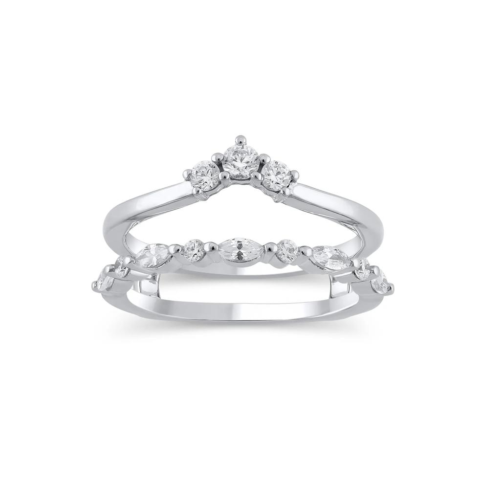 Lab Grown Diamond Ring Insert in 14K White Gold (1/2 ct. tw.) – Image 1 of 3