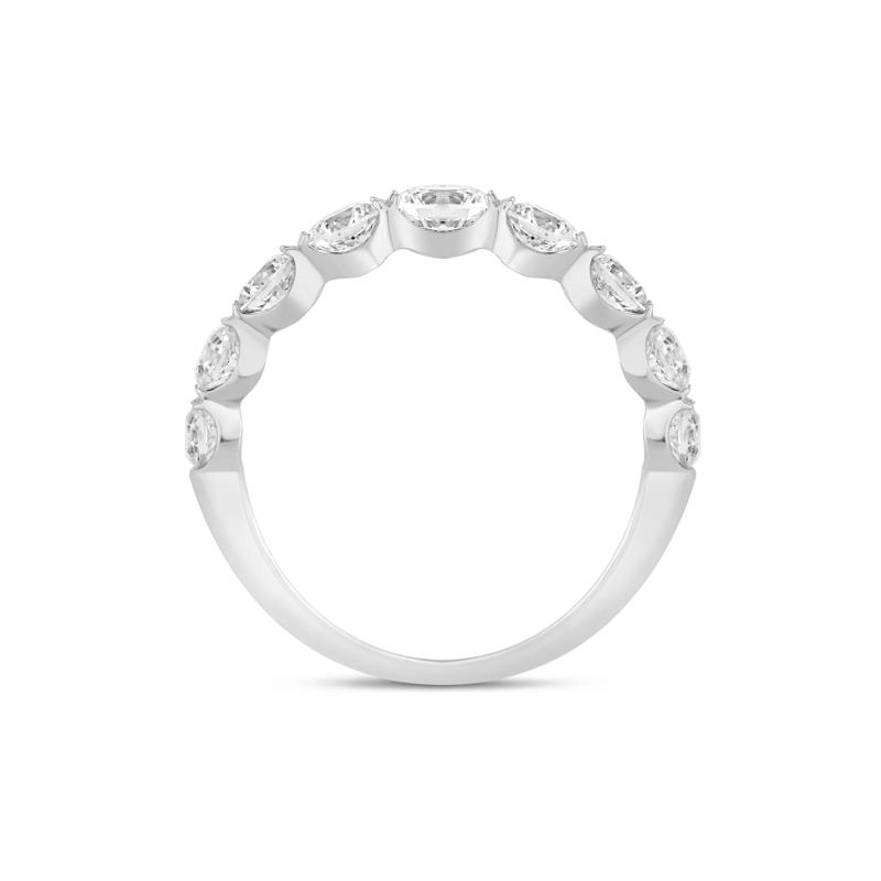 Lab Grown Diamond Shared-Prong Band in 14K White Gold (1 1/2 ct. tw.) – Image 2 of 3