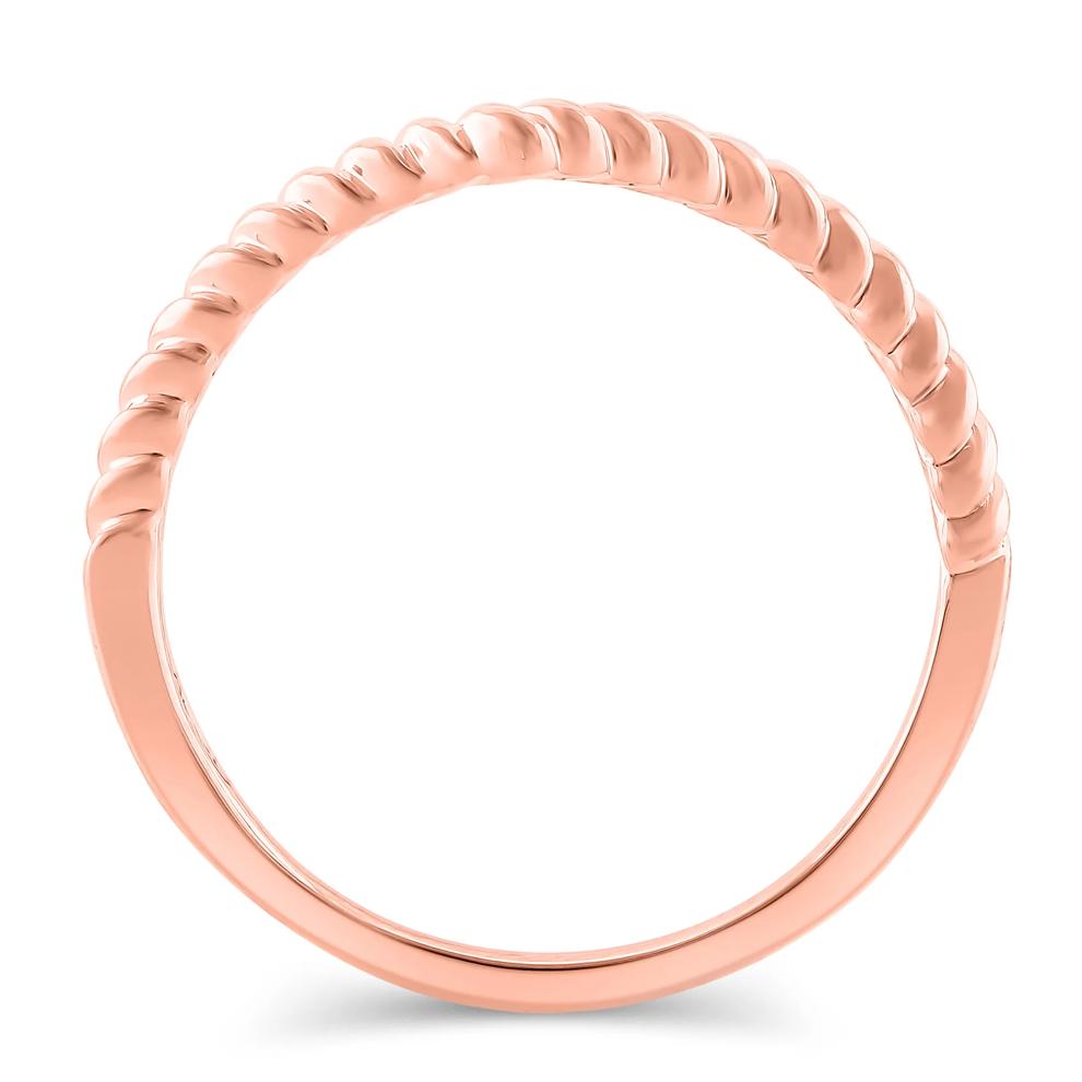 Chevron Twist Band in 14K Rose Gold – Image 2 of 3