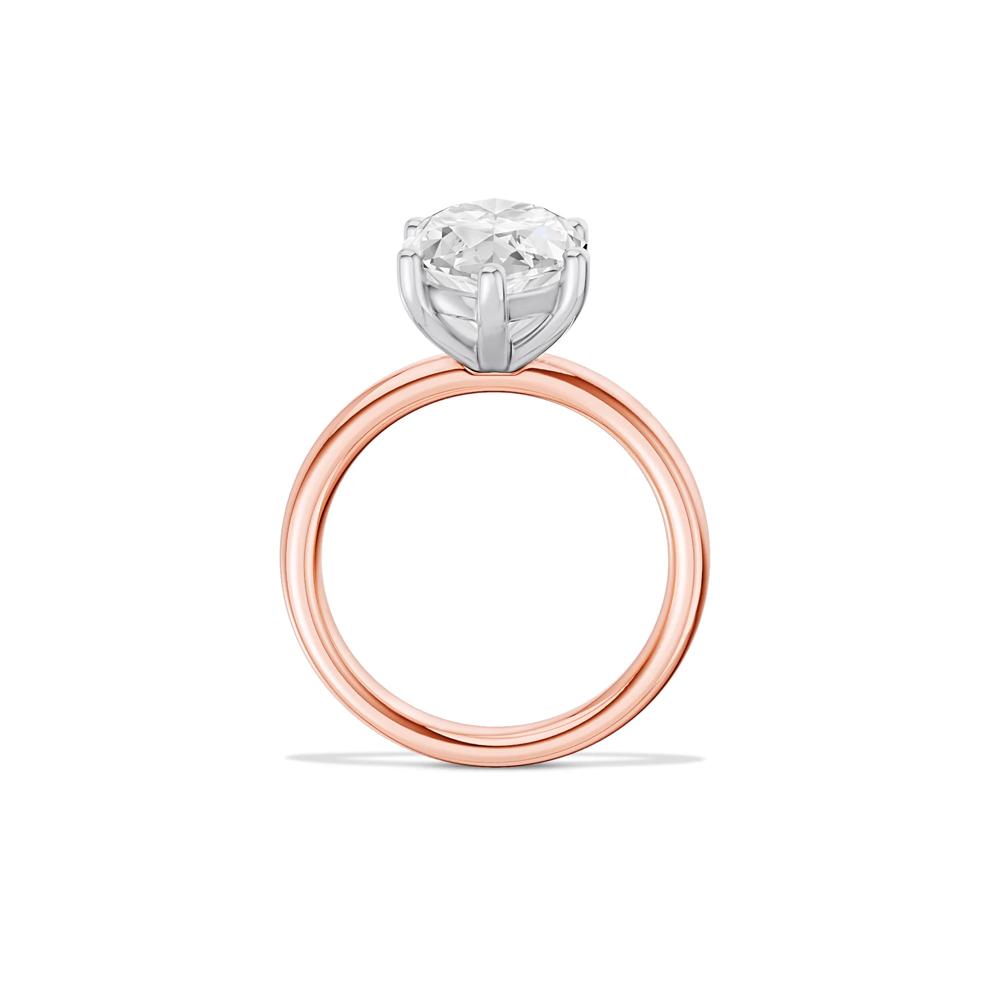 Lab Grown Diamond Marquise Solitaire Engagement Ring in 14K Rose &amp; White Gold (5 ct.) – Image 2 of 4