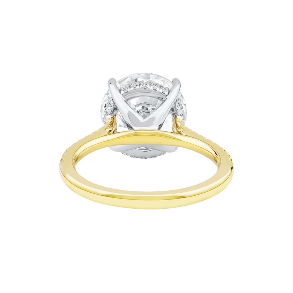 Lab Grown Diamond Round Engagement Ring in 14K Yellow Gold (5 1/3 ct. tw.) – Image 4 of 4