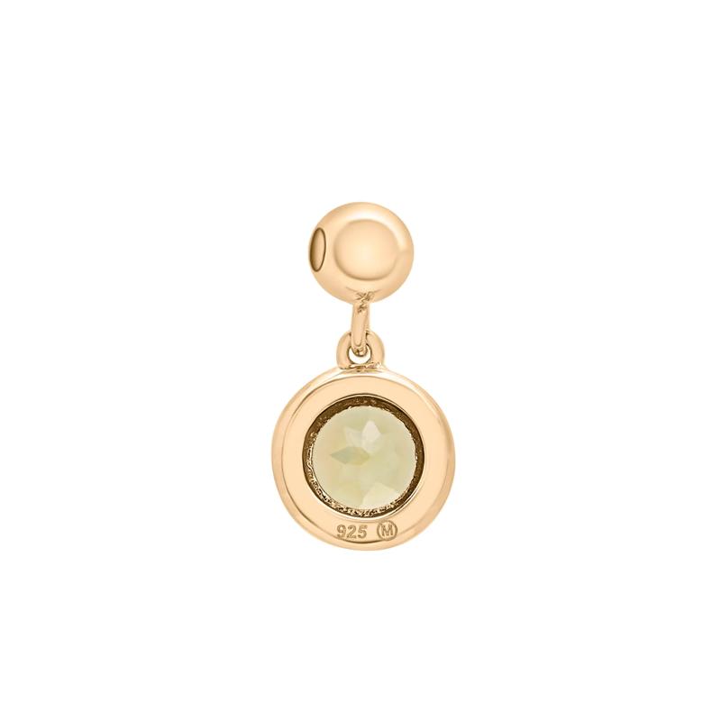 Peridot Birthstone Bead Charm in Vermeil – Image 3 of 3