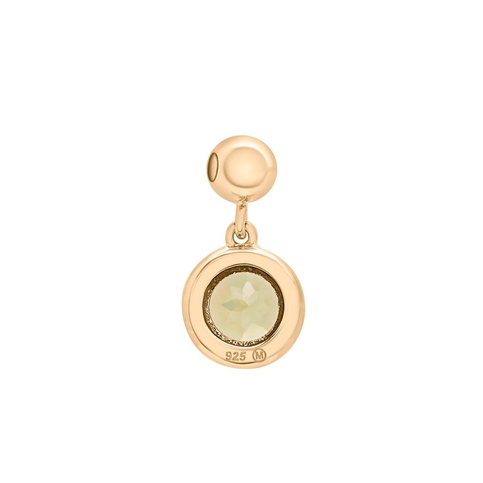 Peridot Birthstone Bead Charm in Vermeil – Image 3 of 3