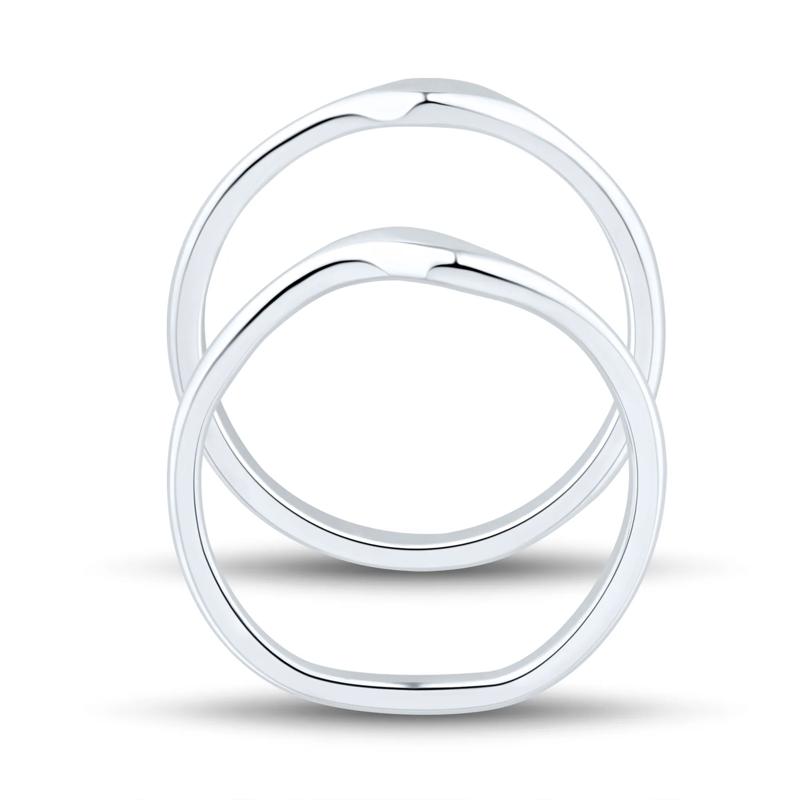 Wavy Band Set in Sterling Silver – Image 2 of 9