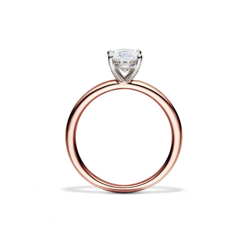 Lab Grown Diamond Solitaire Oval Engagement Ring in 14K Rose Gold &#40;1 1/2 ct.&#41; – Image 2 of 4