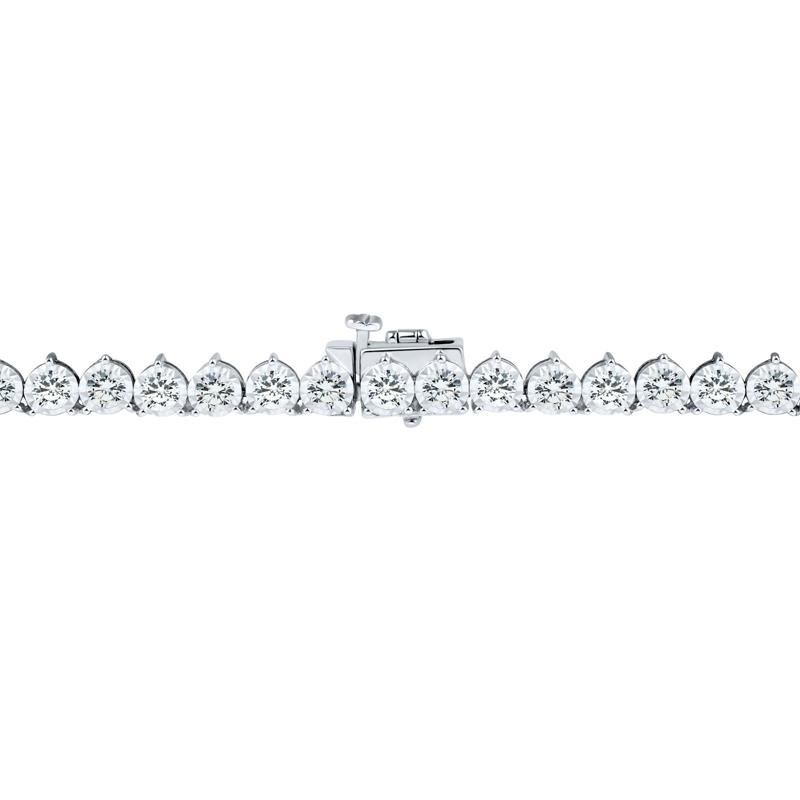 Lab Grown Diamond Tennis Necklace in 14K White Gold &#40;10 ct. tw.&#41; – Image 3 of 3