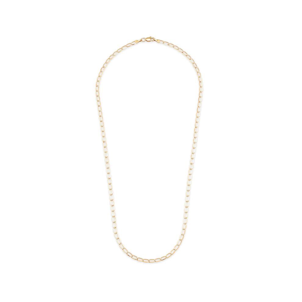 Hollow Forzatina Chain in 14K Yellow Gold, 2.6mm, 18" – Image 3 of 4