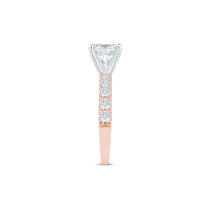 Diamond Semi-Mount Engagement Ring in 14K White and Rose Gold &#40;3/4 ct. tw.&#41; &#40;Setting Only&#41; – Image 5 of 6