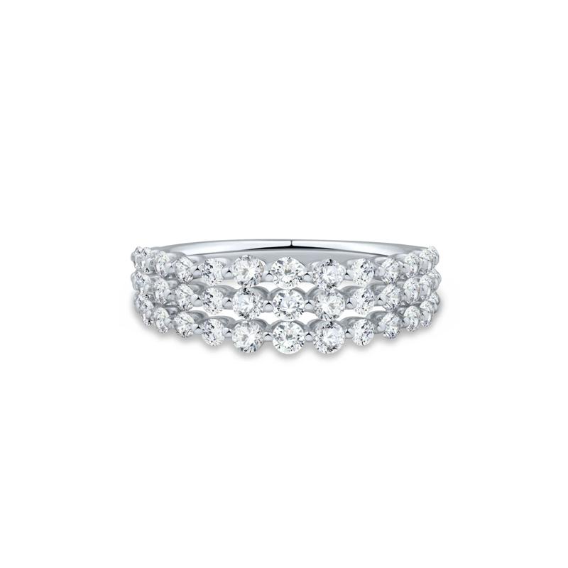 Lab Grown Diamond Multi-Row Band in 10K White Gold &#40;1 ct. tw.&#41; – Image 1 of 3