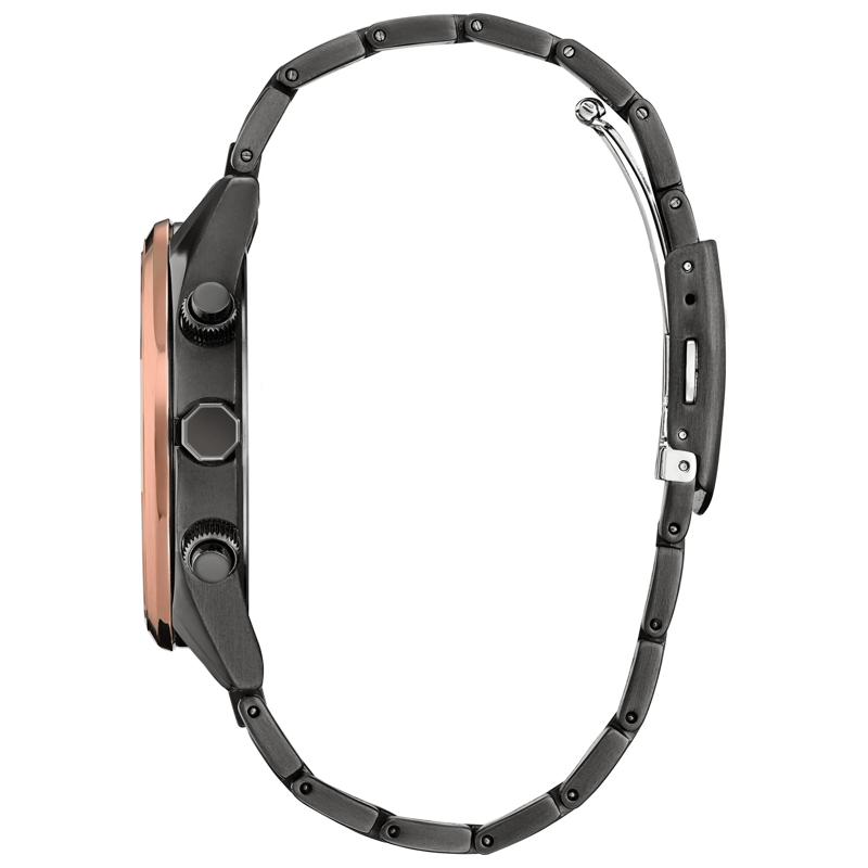 Men&#39;s Sport Luxury Watch in Gunmetal Gray Stainless Steel, 43MM – Image 2 of 3