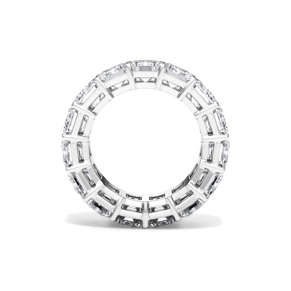 Lab Grown Diamond Emerald-Cut Eternity Band in Platinum (15 ct. tw.) – Image 2 of 4