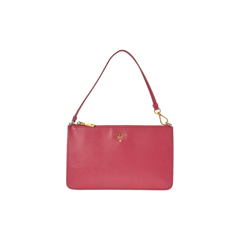 Pre-Owned Prada Saffiano Pouch Small Clutch – Image 1 of 8