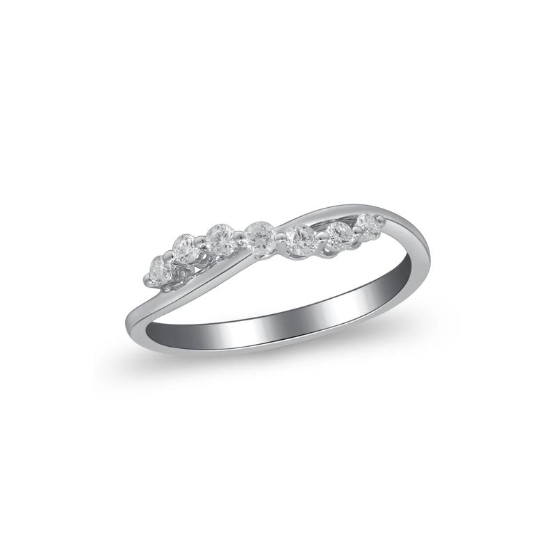 Diamond Ring in 10K White Gold &#40;1/5 ct. tw.&#41; – Image 5 of 5