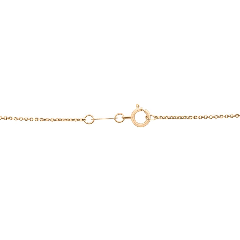 Diamond Accent Bezel Cross Station Necklace in 10K Yellow Gold – Image 4 of 4