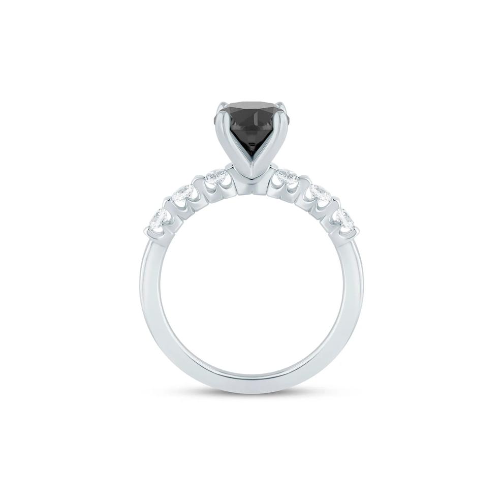 Black Diamond Engagement Ring in 14K White Gold (2 3/8 ct. tw.) – Image 2 of 3