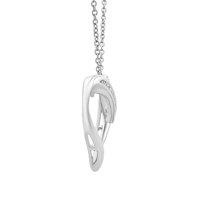 Diamond Heart Pendant in Sterling Silver – Image 3 of 3