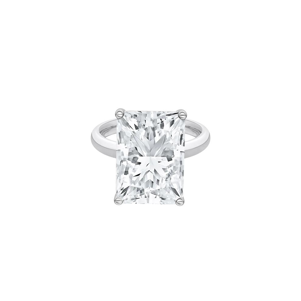 Lab Grown Diamond Radiant-Cut Solitaire Ring in Platinum (9 ct.) – Image 1 of 4