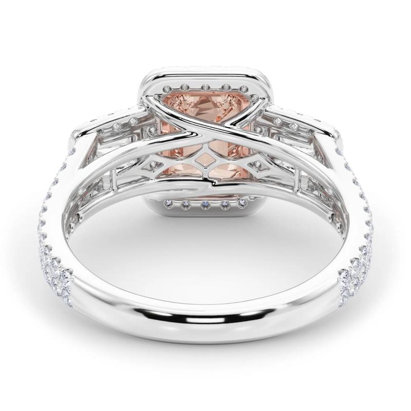 Lab Grown Pink Diamond Engagement Ring in 14K White Gold (3 ct. tw.) – Image 3 of 4