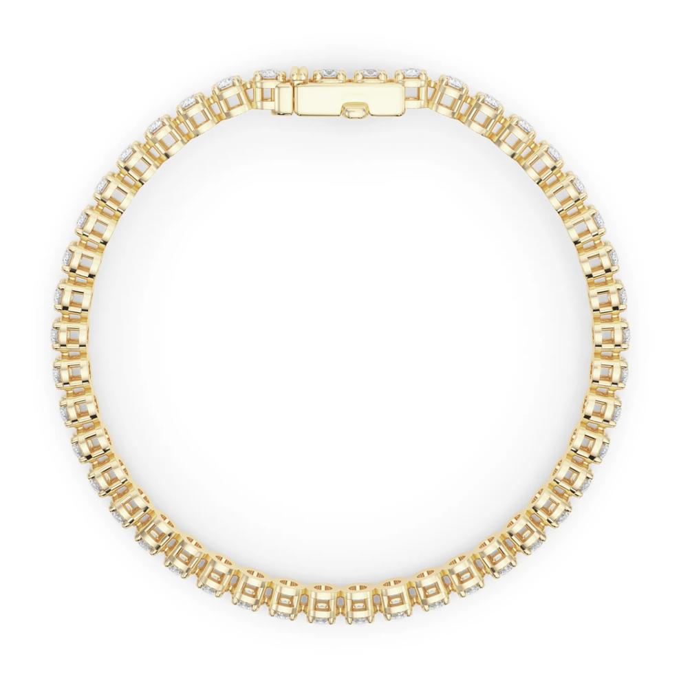 Lab Grown Diamond Tennis Bracelet in 14K Yellow Gold (6 1/2 ct. tw.) – Image 2 of 4
