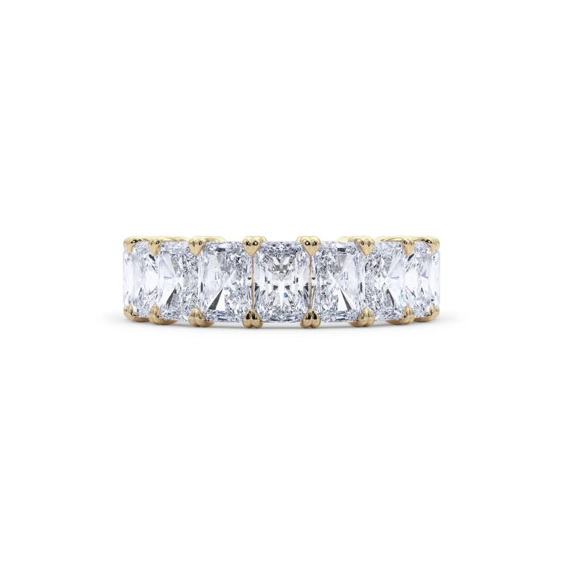 Lab Grown Diamond Radiant-Cut Eternity Band in 14K Yellow Gold &#40;7 ct. tw.&#41; – Image 1 of 5