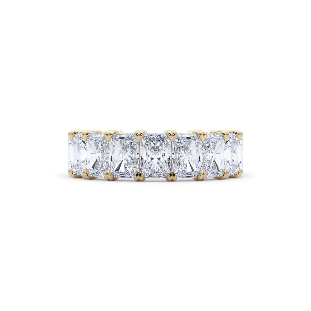 Lab Grown Diamond Radiant-Cut Eternity Band in 14K Yellow Gold (7 ct. tw.) – Image 1 of 5