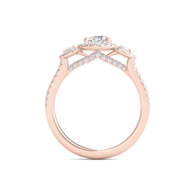 Lab Grown Diamond Oval-Shaped Engagement Ring in 14K Rose Gold &#40;1 3/4 ct. tw.&#41; – Image 2 of 5