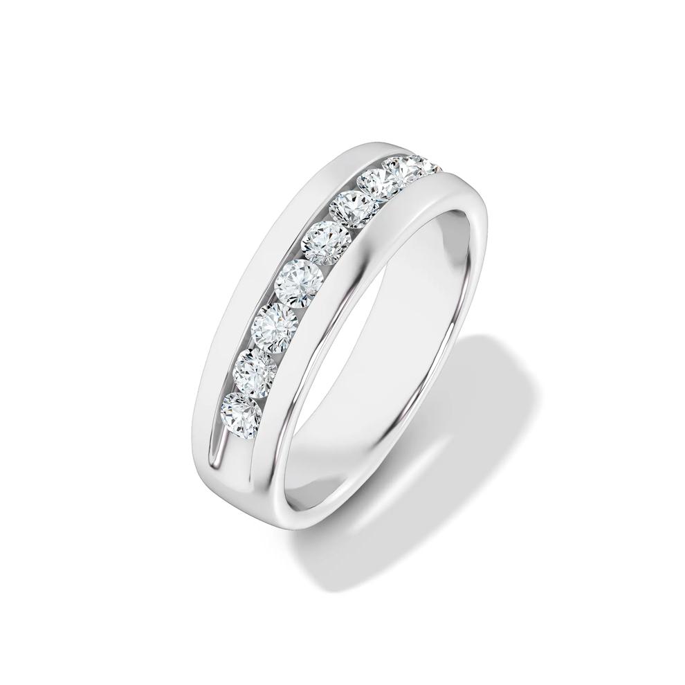 Men's lab grown diamond channel-set band in 10k gold (1 ct. tw.) – Image 4 of 4