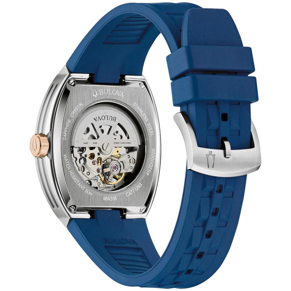Men's Maquina Watch With a Blue Rubber Strap – Image 3 of 3