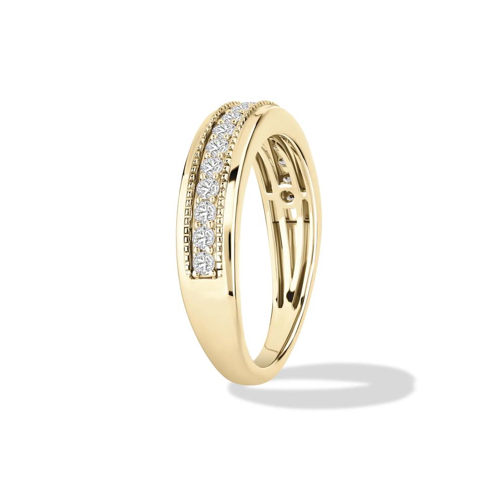 Men's Diamond Milgrain Thin Band in 10K Yellow Gold (1/2 ct. tw.) – Image 3 of 4
